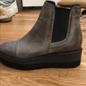 MGemi leather platform boots